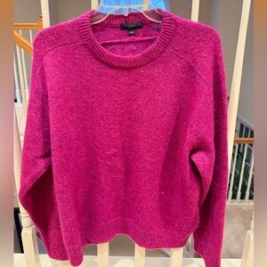 J. Crew Women's Fuchsia Crew Neck Sweater